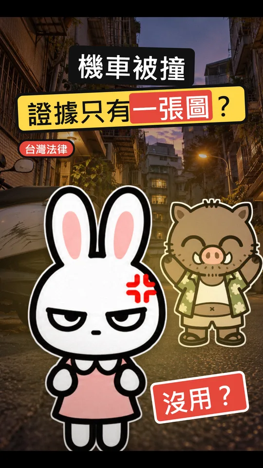 機車被撞，證據只有一張自己畫的圖？